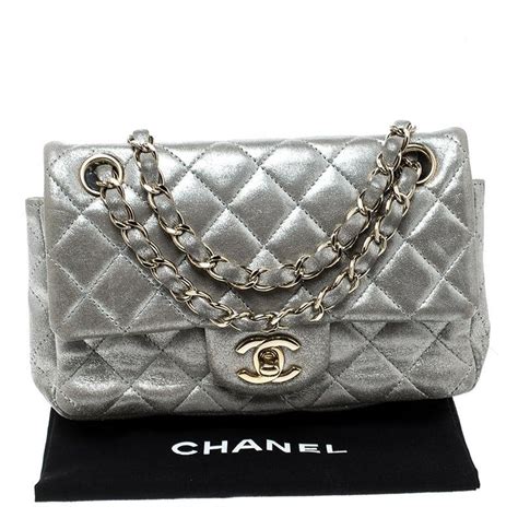 chanel silver bag with star|chanel silver tone hardware handbags.